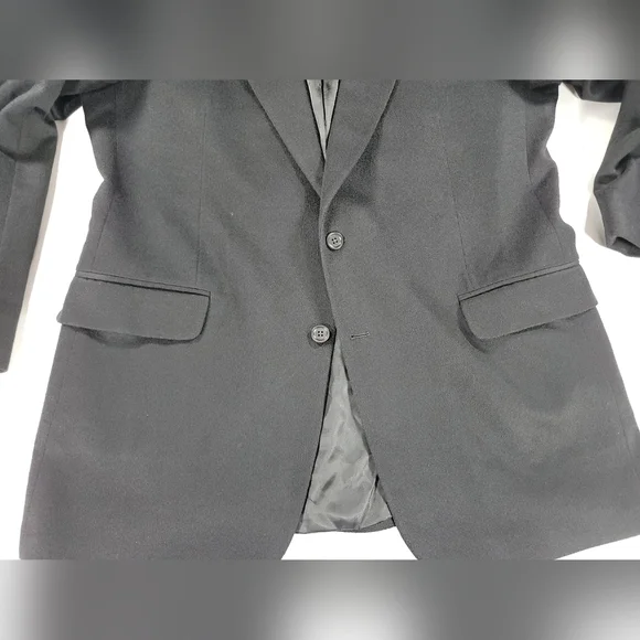 Loro Piana Saks Fifth Avenue Blazer 46L Black 100% Cashmere Sport Coat Jacket